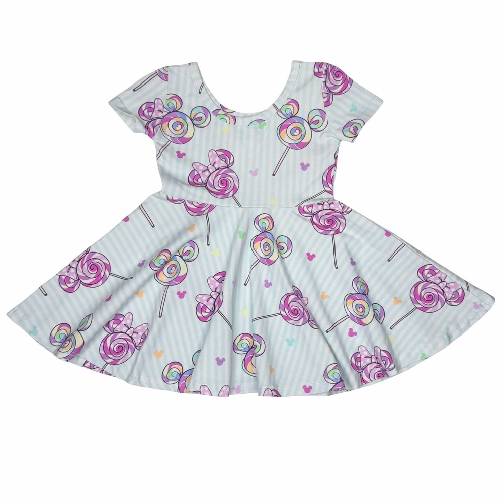 Wild Rich Kids Minnie Mickey Lollipop Twirl Dress
